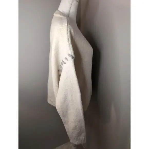 NWT Bibi neutral boho color block oversized button cardigan sweater - Picture 4 of 8